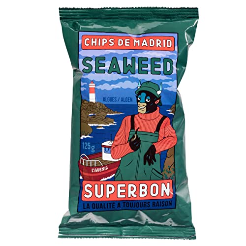 Superbon Chips de Madrid Seaweed mit echten Algen aromatisiert 125g von Superbon