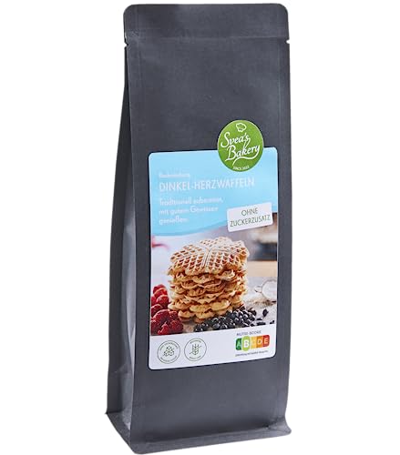 Svea's Bakery Dinkel-Waffel-Backmischung ohne Zuckerzusatz | kalorienreduziert | weizenfrei | lower carb | Dinkelmehl | zuckerfrei | laktosefrei | mit natürlichen Zutaten | 330g von Svea's Bakery EST 2022