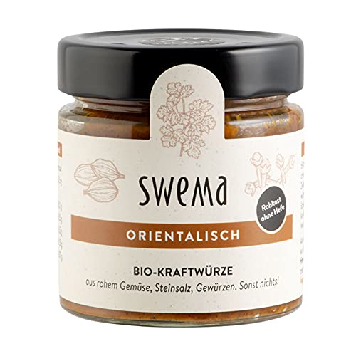 SweMa Bio Frische Gemüsebrühe orientalisch für 6 l, rohes Gemüse, Steinsalz, Gewürze (1 x 210 gr) von SweMa