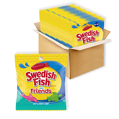 SWEDISH FISH and Friends Soft & Chewy Candy, 340 - 102 ml Beutel von Swedish Fish