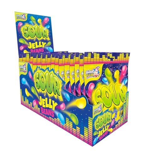 Sour Jelly Beans 150g Beutel – Saure Fruchtgummi-Bohnen – Erhältlich in 1er, 5er, 10er & 15er Packs (15) von Sweet Flash