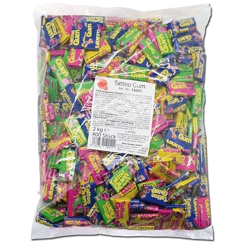 Sweet Flash Tattoo Gum 400 Stück im Beutel einzeln Verpackt 2 Kg von Sweet Flash