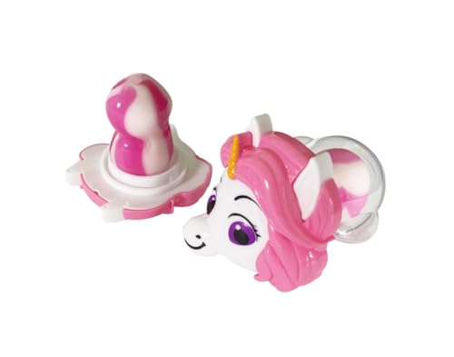 Unicorn Lutscher 3er Pack – Bunte Einhorn-Lollis mit Erdbeergeschmack – Süßigkeiten für Kindergeburtstag, Mottoparty oder als Geschenk – Fruchtiger Zuckerlutscher (Einzelverpackt) von Sweet Flash