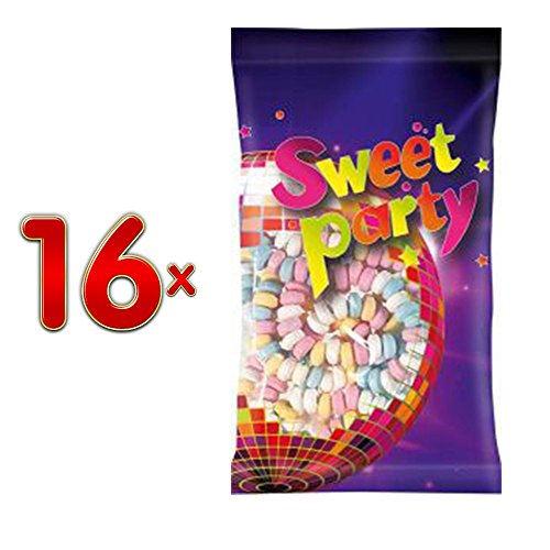 Sweet Party 22 Snoeplkettingen 16 x 60g Beutel (Traubenzucker - Knabberketten) von Sweet Party