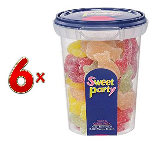 Sweet Party Cup Tropische Vissen 6 x 170g Runddose (Tropische Fische) von Sweet Party