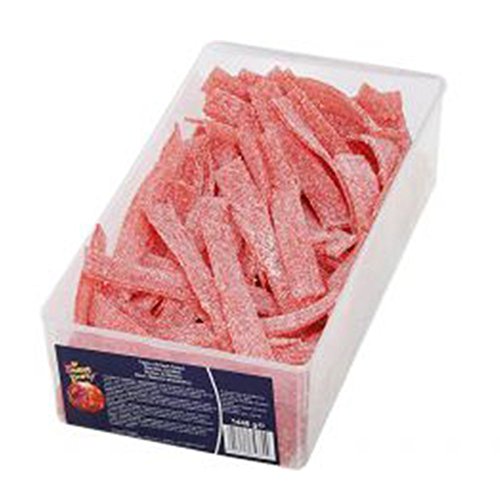 Sweet Party Tubo Tapijt Citric Aardbei 200 Stück - 2Kg Box (Saure Erdbeer Streifen) von Sweet Party