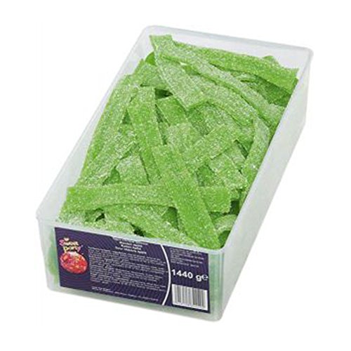 Sweet Party Tubo Tapijt Citric Appel 200 Stück - 2Kg Box (Saure Apfel Streifen) von Sweet Party