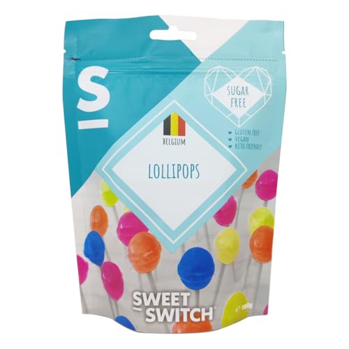 Sweet-Switch Lollipops - zuckerfreie Lutscher, gesüßt mit Maltit und Stevia, 100g von Sweet Switch