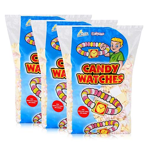 Sweet Stories Traubenzuckeruhren 1,45 kg - Candy Watches (3er Pack) von Sweet