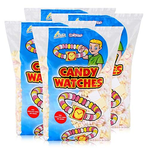 Sweet Stories Traubenzuckeruhren 1,45 kg - Candy Watches (4er Pack) von Sweet