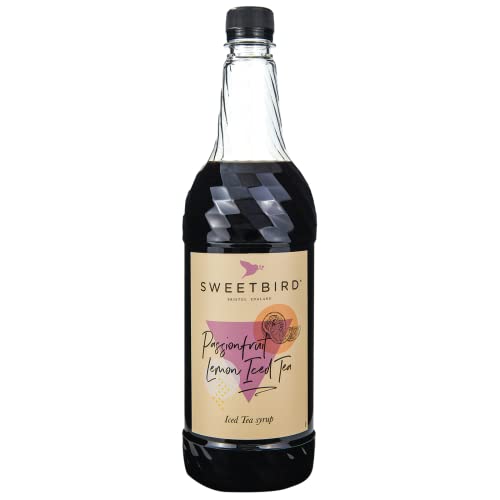 Sweetbird Passion Fruit Zitronen-Eistee-Sirup, 1 Liter, vegan von Sweetbird