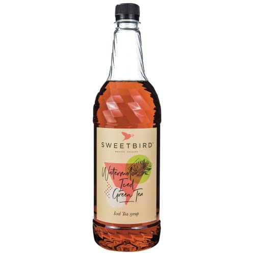 Sweetbird Wassermelone Eisgrüntee-Sirup, 1 Liter, vegan von Sweetbird