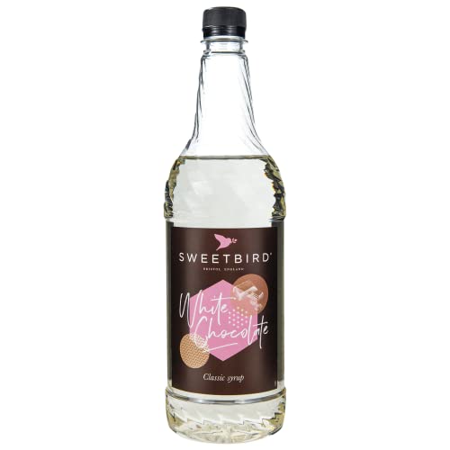 Sweetbird Weißer Schokoladensirup (1 Liter) – veganfreundlich von Sweetbird