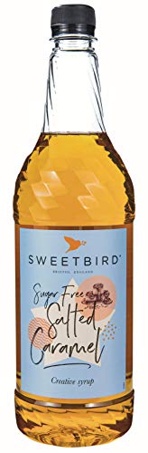 Sweetbird FS254 Karamellsirup, zuckerfrei, gesalzener Karamellsirup | 1 Liter von Sweetbird