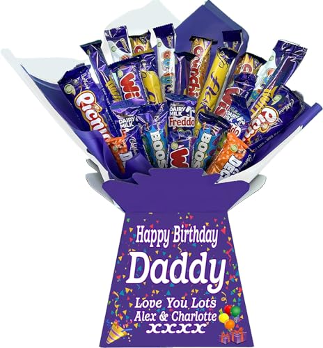 Personalised Chocolate Bouquet Hamper Gift Compatible With CADBURY MIXED CHOCOLATES For Any Occasion von Sweets n Stuff