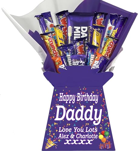 Personalised Chocolate Bouquet Hamper Gift Compatible With CADBURY VARIETY CHOCOLATES For Any Occasion von Sweets n Stuff