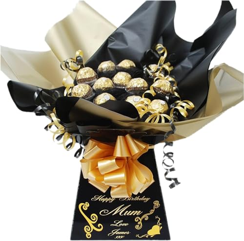 Personalised Chocolate Bouquet Hamper Gift Compatible With FERRERO ROCHER CHOCOLATES For Any Occasion von Sweets n Stuff
