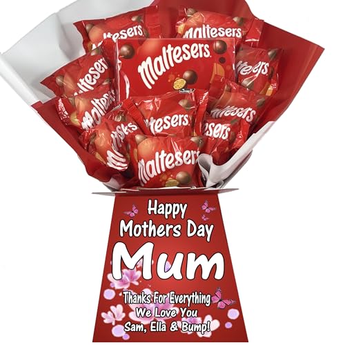 Personalised Chocolate Bouquet Hamper Gift Compatible With MALTESERS For Any Occasion von Sweets n Stuff