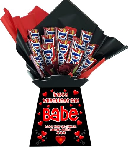 Personalised Chocolate Bouquet Hamper Gift Made With CADBURY DAIM CHOCOLATES For Any Occasion von Sweets n Stuff
