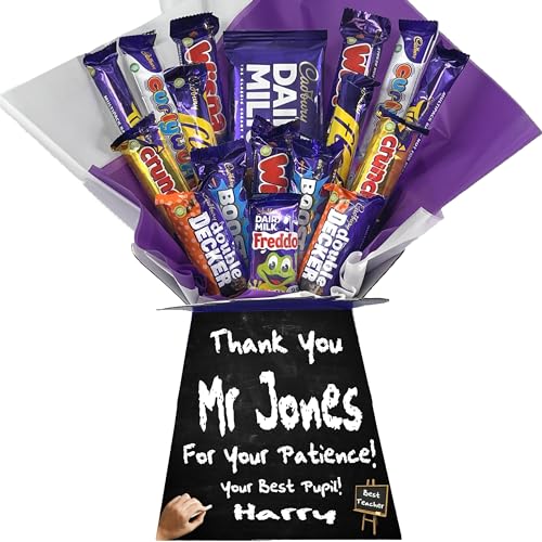 Personalised Chocolate Bouquet Hamper Gift Made With CADBURY MIX For Any Occasion von Sweets n Stuff