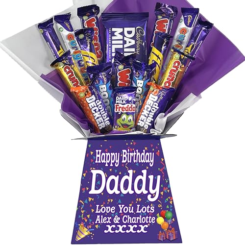 Personalised Chocolate Bouquet Hamper Gift Made With CADBURY MIX For Any Occasion von Sweets n Stuff