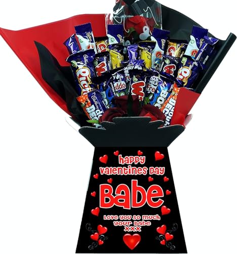 Personalised Chocolate Bouquet Hamper Gift Made With CADBURY MIXED CHOCOLATES For Any Occasion von Sweets n Stuff