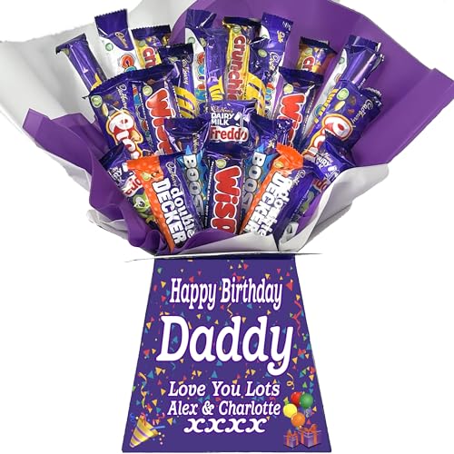 Personalised Chocolate Bouquet Hamper Gift Made With CADBURY MIXED CHOCOLATES For Any Occasion von Sweets n Stuff