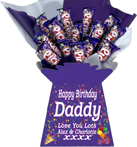 Personalised Chocolate Bouquet Hamper Gift Made With CADBURY PICNIC BARS For Any Occasion von Sweets n Stuff