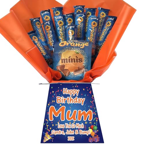 Personalised Chocolate Bouquet Hamper Gift Made With CHOCOLATE ORANGE For Any Occasion von Sweets n Stuff