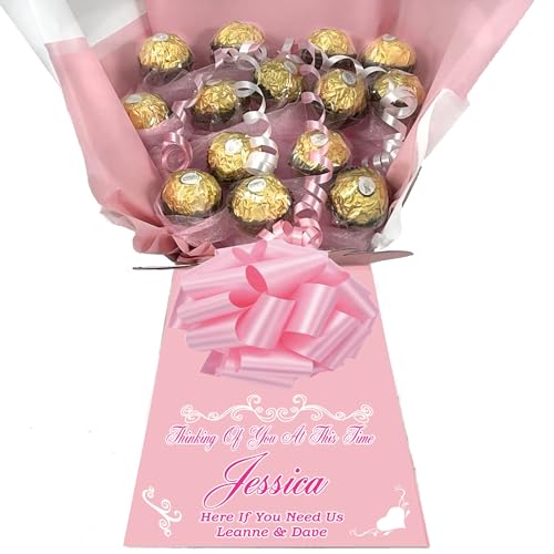 Personalised Chocolate Bouquet Hamper Gift Made With FERRERO For Any Occasion von Sweets n Stuff