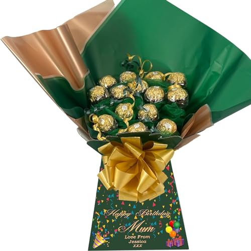 Personalised Chocolate Bouquet Hamper Gift Made With FERRERO ROCHER CHOCOLATES (Hajj/Eid/Mubarak) von Sweets n Stuff