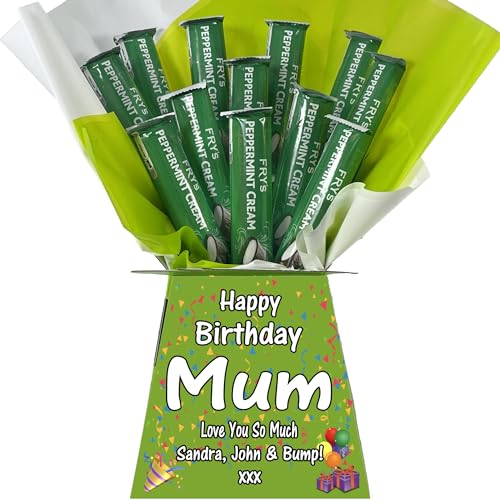Personalised Chocolate Bouquet Hamper Gift Made With FRYS-PEPPERMINT For Any Occasion von Sweets n Stuff