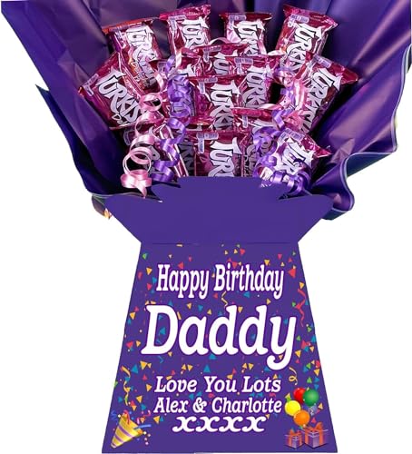 Personalised Chocolate Bouquet Hamper Gift Made With FRYS TURKISH BARS For Any Occasion von Sweets n Stuff