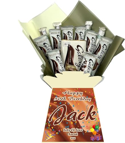 Personalised Chocolate Bouquet Hamper Gift Made With GALAXY CHOCOLATES For Any Occasion von Sweets n Stuff