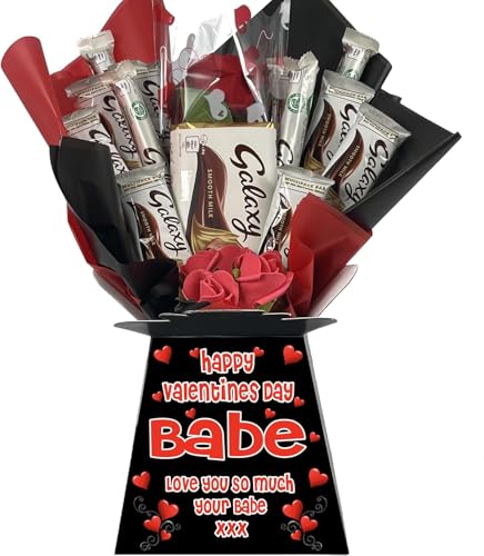 Personalised Chocolate Bouquet Hamper Gift Made With GALAXY CHOCOLATES For Any Occasion von Sweets n Stuff