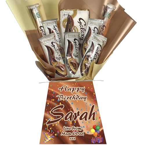 Personalised Chocolate Bouquet Hamper Gift Made With GALAXY For Any Occasion von Sweets n Stuff