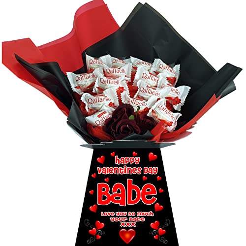 Personalised Chocolate Bouquet Hamper Gift Made With RAFFAELLO CHOCOLATES For Any Occasion von Sweets n Stuff