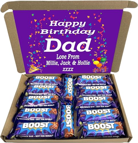 Personalised Chocolate LetterBox Hamper Gift Made With CADBURY BOOST BARS For Any Occasion von Sweets n Stuff