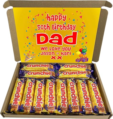 Personalised Chocolate LetterBox Hamper Gift Made With CADBURY CRUNCHIE BARS For Any Occasion von Sweets n Stuff