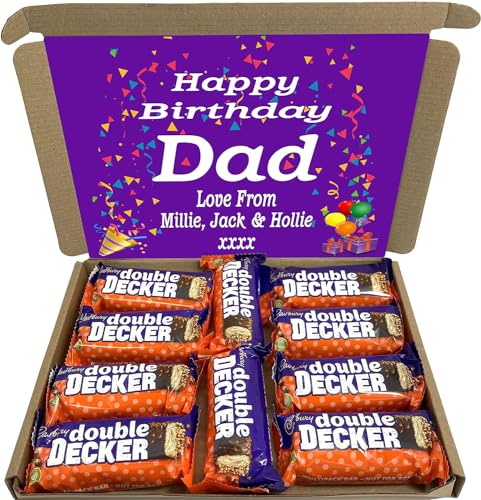 Personalised Chocolate LetterBox Hamper Gift Made With CADBURY DOUBLE DECKER BARS For Any Occasion von Sweets n Stuff