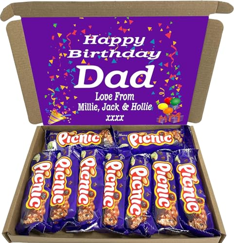 Personalised Chocolate LetterBox Hamper Gift Made With CADBURY PICNIC BARS For Any Occasion von Sweets n Stuff