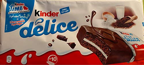 Ferrero Kinder Delice im 10er Sparpack 10x 39g kleine gefüllte Kuchen Snack Pausensnack von Sweetsking