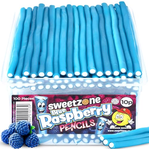 Sweetzone Blue Raspberry Bleistifte, 90 Stück von Sweetzone