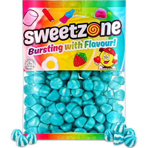 Sweetzone Jelly Blue Twist Kisses 1 kg, Halal Pick and Mix Süßigkeiten, Retro-Gelee-Bonbons in Großpackung, perfekter Süßigkeitenbehälter, Süßigkeitenbox, Süßigkeitenbox und Sweetzone Dosen, köstliche von Sweetzone