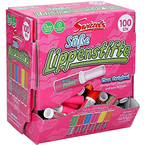 Swizzels Candy Lipstick - Süßwaren Lippenstift 100 Stück von Swizzels