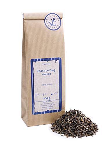 Grüner Tee lose Chan Yun Feng Yunnan „Green leaf“ Grüntee China 100g von Sylter Teekontor