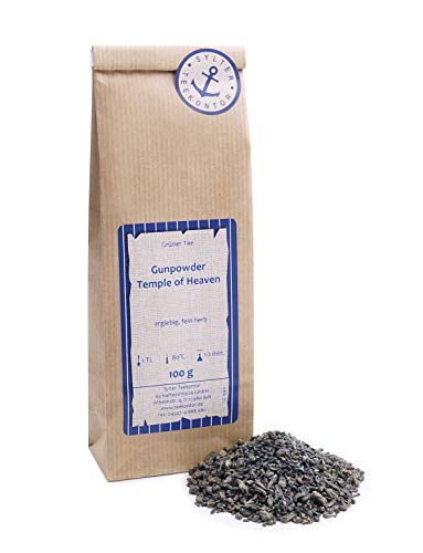 Grüner Tee lose Gunpowder (Kugelblatt-Tee) Grüntee Taiwan 100g von Sylter Teekontor