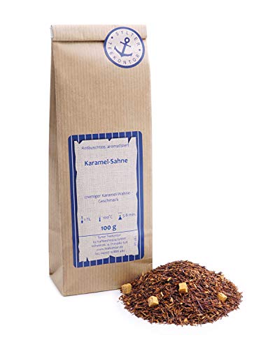 Rotbuschtee lose Rooibos-Tee Karamel-Sahne Karamell Rooibos Tee Südafrika 250g von Sylter Teekontor