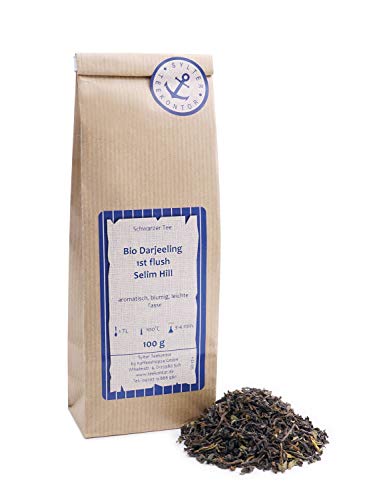 Schwarzer Tee lose Bio Selim Hill (second flush) Schwarztee aromatisch, blumig, leichte Tasse Indien 100g von Sylter Teekontor