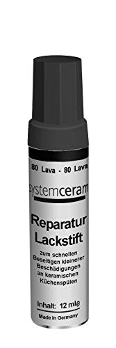 SYSTEMCERAM Reparatur Lackstift LAVA für KeraDomo Spülen / Ausbesserungsstift von Systemceram